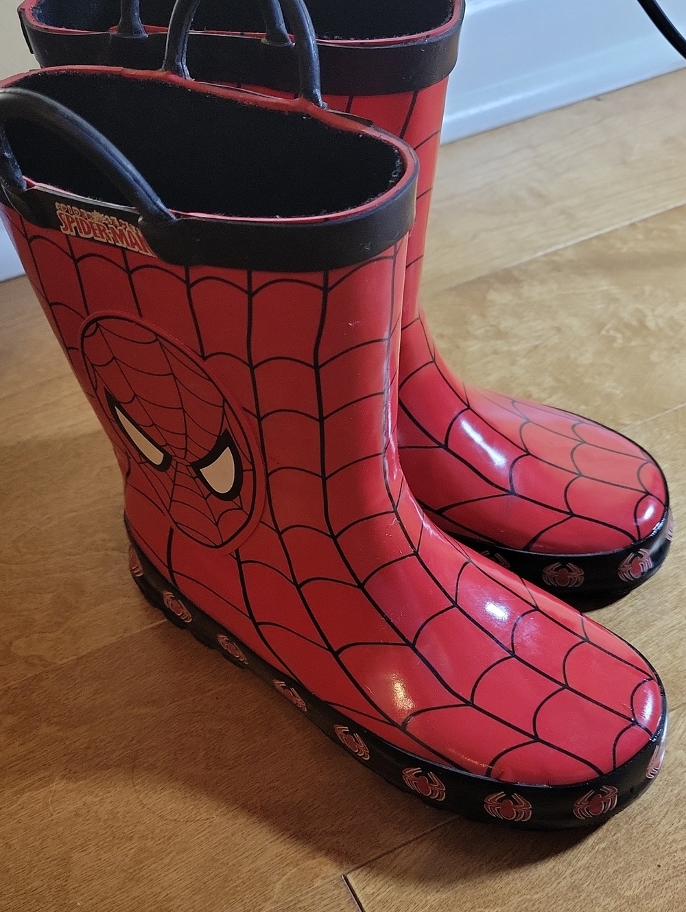 Spiderman Kids Rainboots Size 12/1